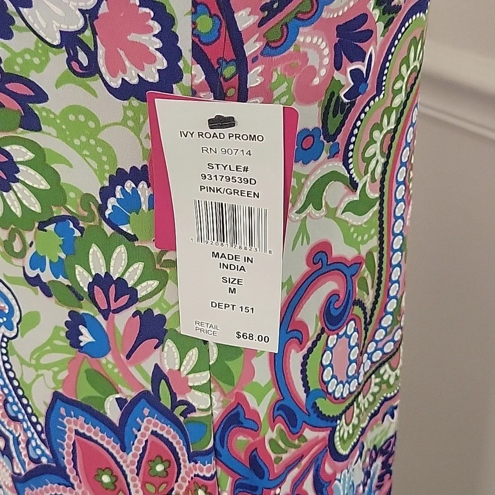 Ivy Road Floral Paisley Print A line Dress Womens‎ Medium